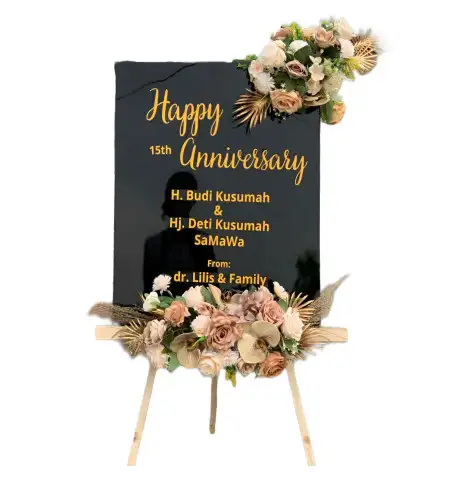 Papan Bunga Akrilik Air Hangat