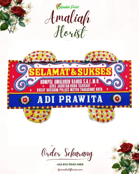Papan Bunga Ucapan Selamat Air Hangat